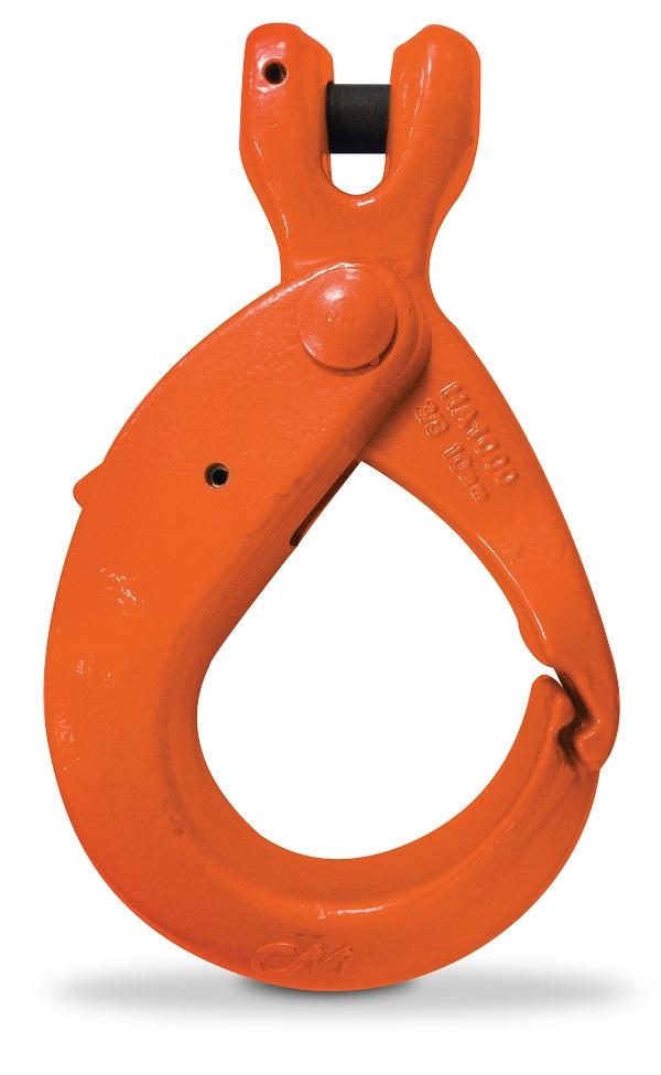 CM Clevlok Latchlok Hook, Orange Powder Coated, 5/8